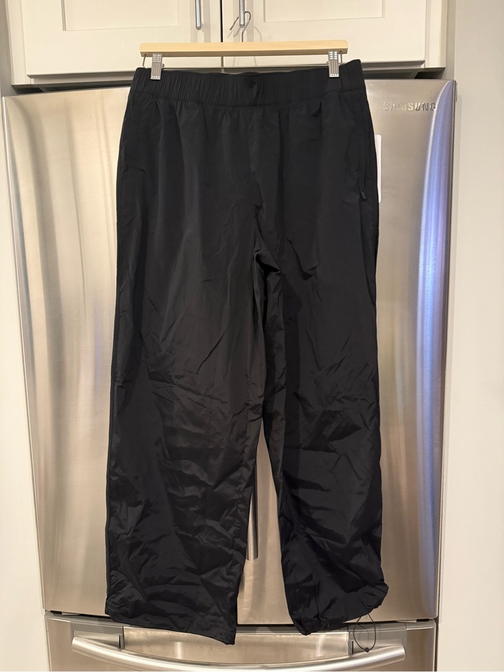 Athleta Black Track Pants with Elastic Waist